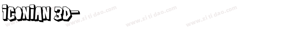 Iconian 3D字体转换